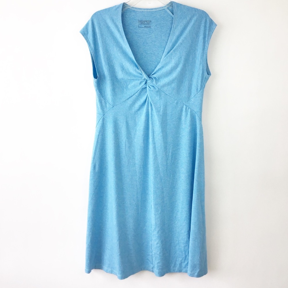 Patagonia Seabrook Bandha Dress Large Blue A1115